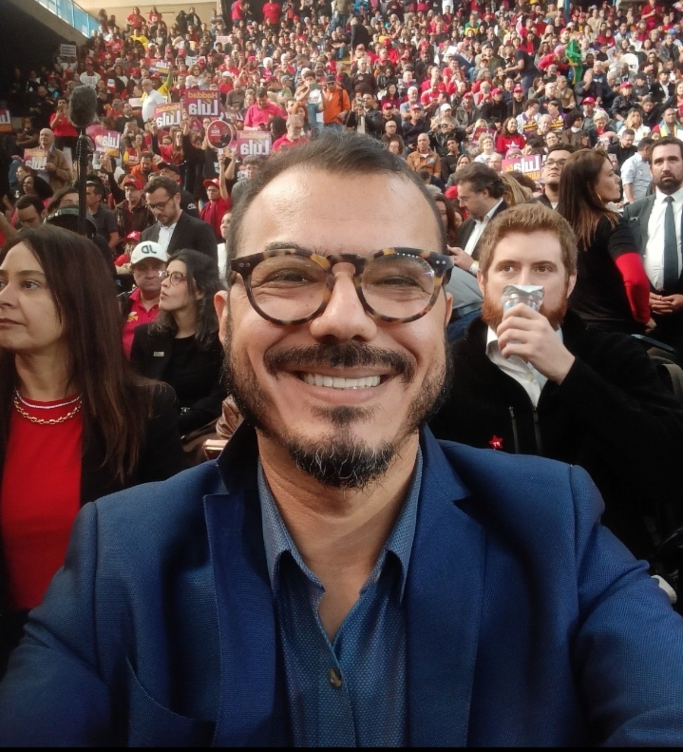 Marcos Vargas em evento com grande participação popular